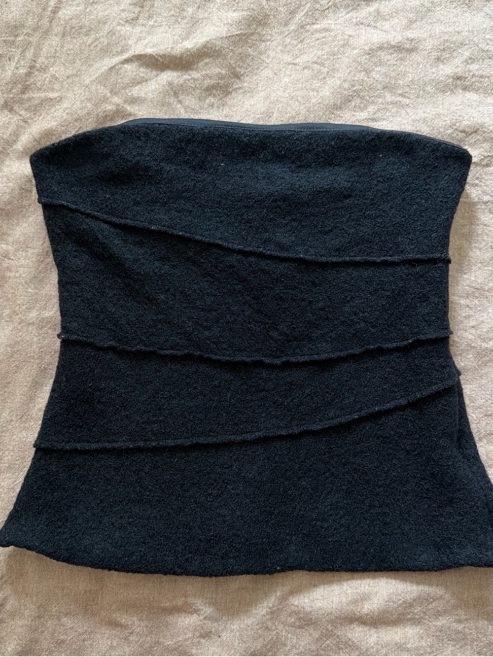 Zara Navy Strapless Tube Top
